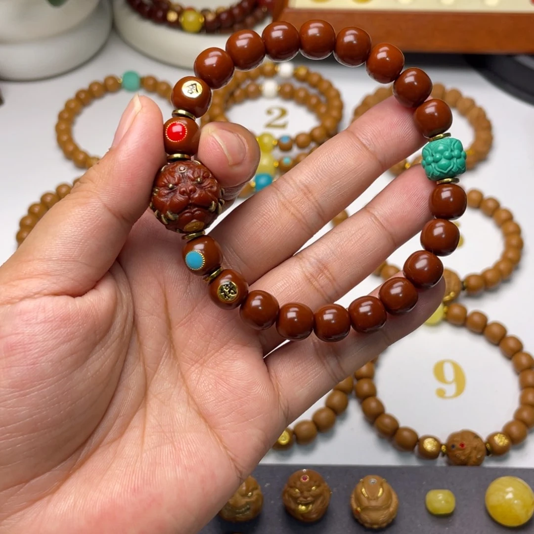 猴头核桃手串西**场红串➕四标➕狗王