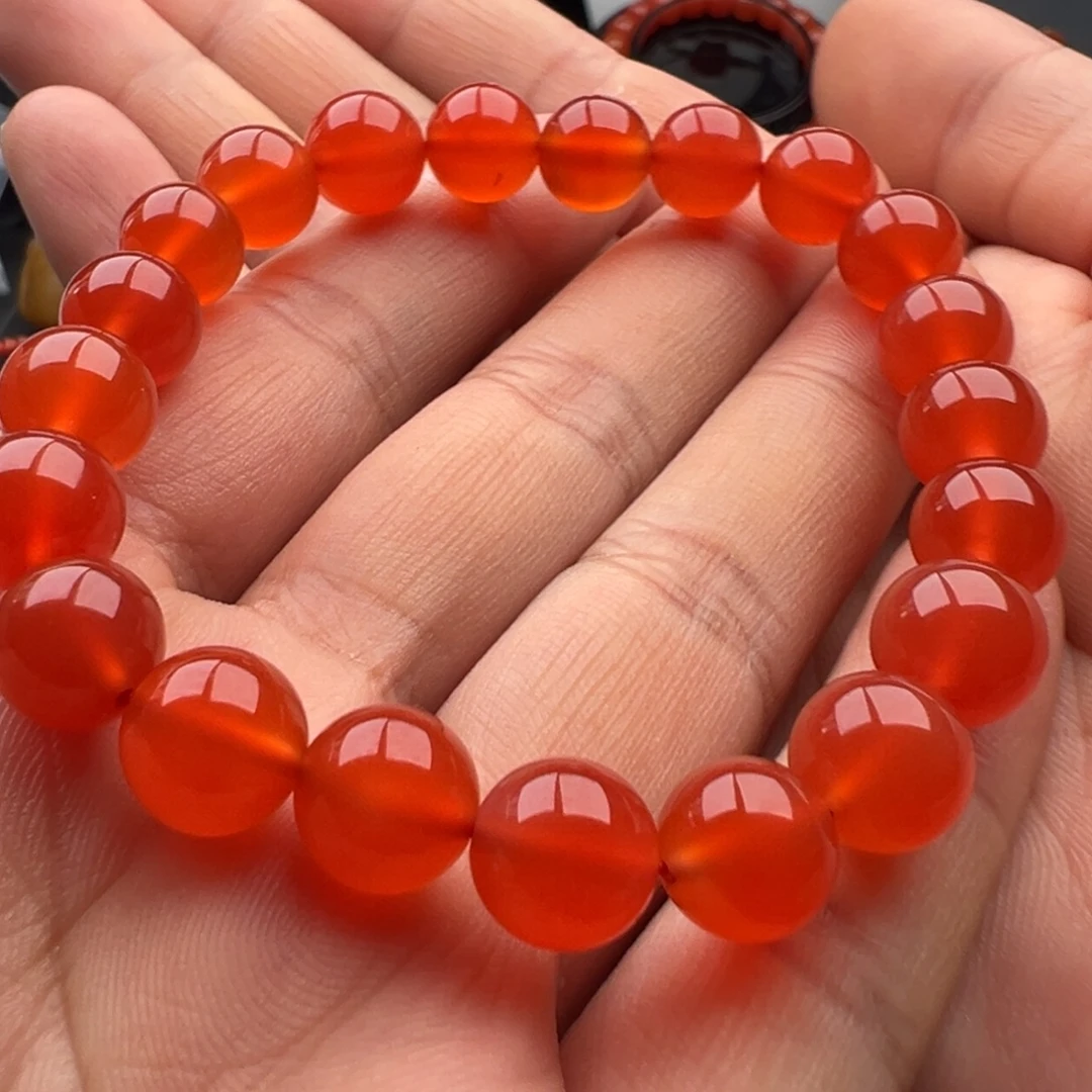 南红玛瑙未镶嵌圆珠9.5