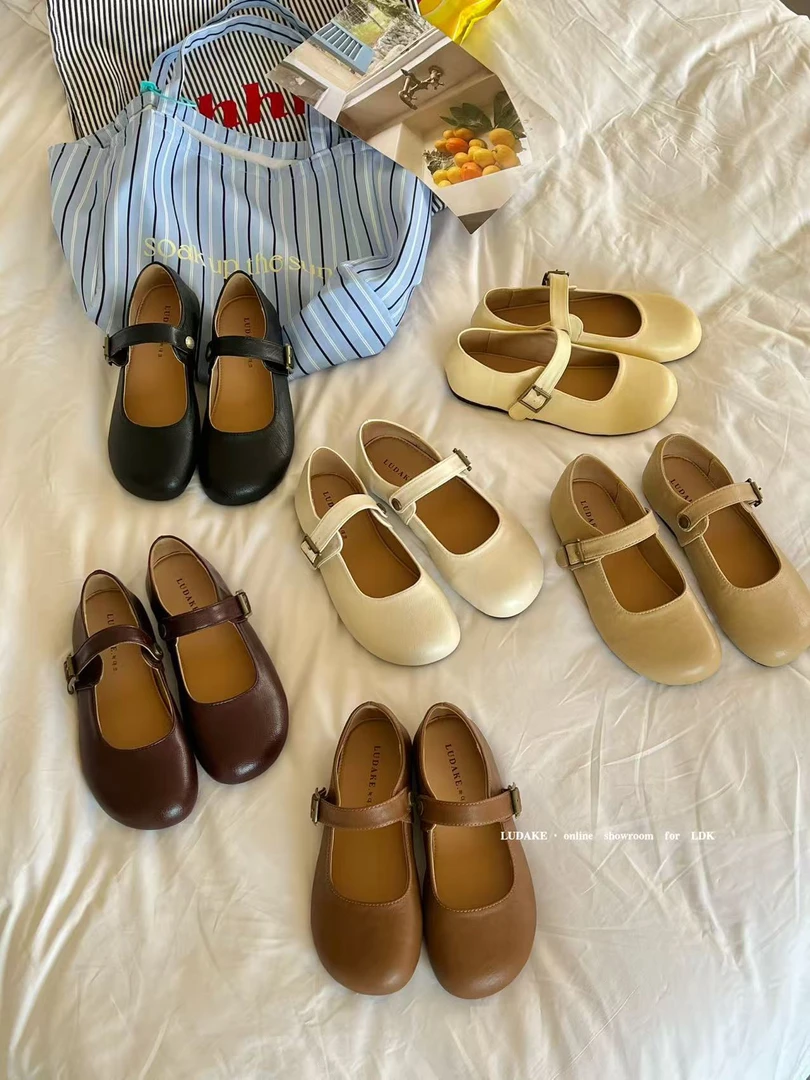 福秒-可爱的小土豆～浅口平底单鞋（XZ2025-8#）爱唯依