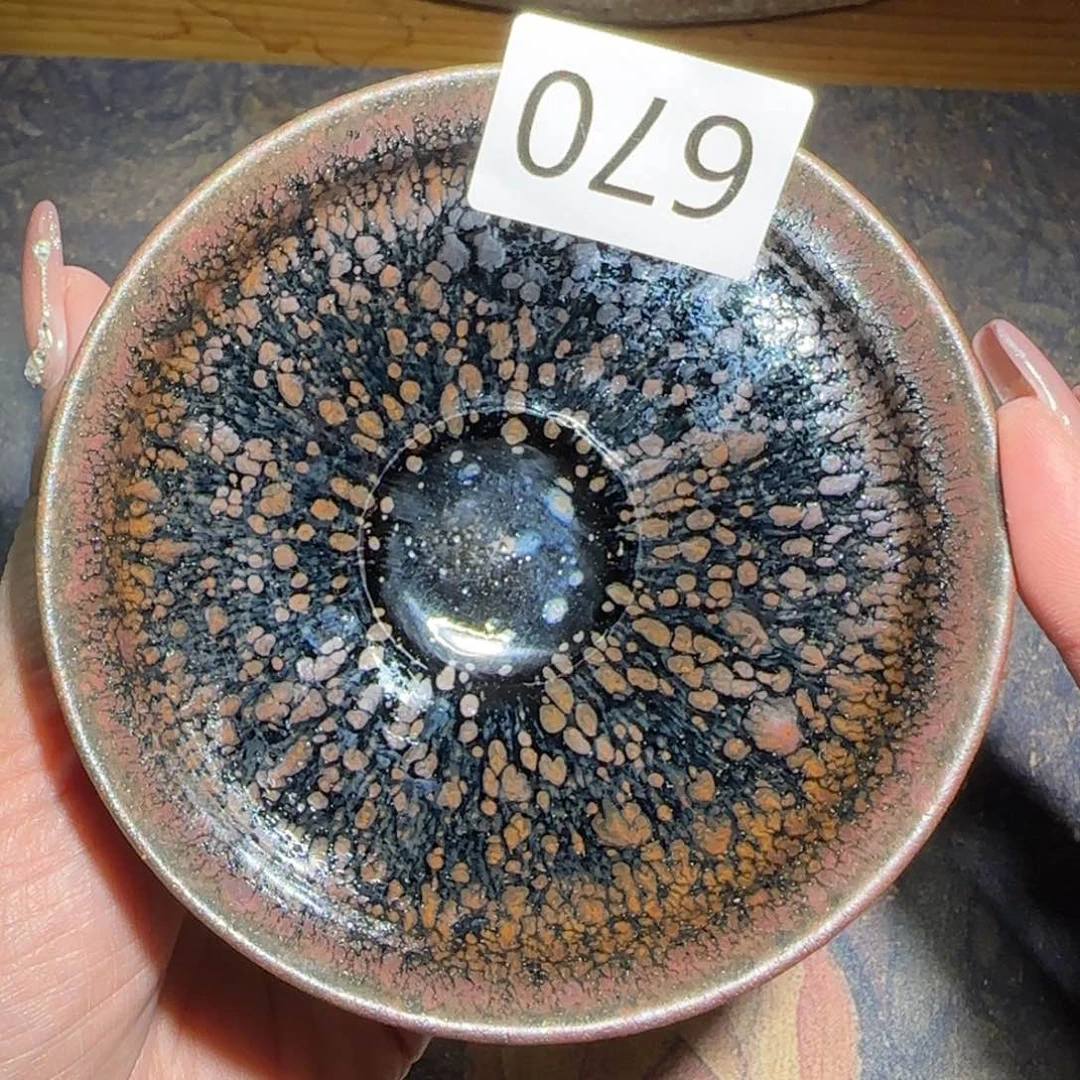 茶盏9目大通天华鑫堂陈泉华柴烧精品