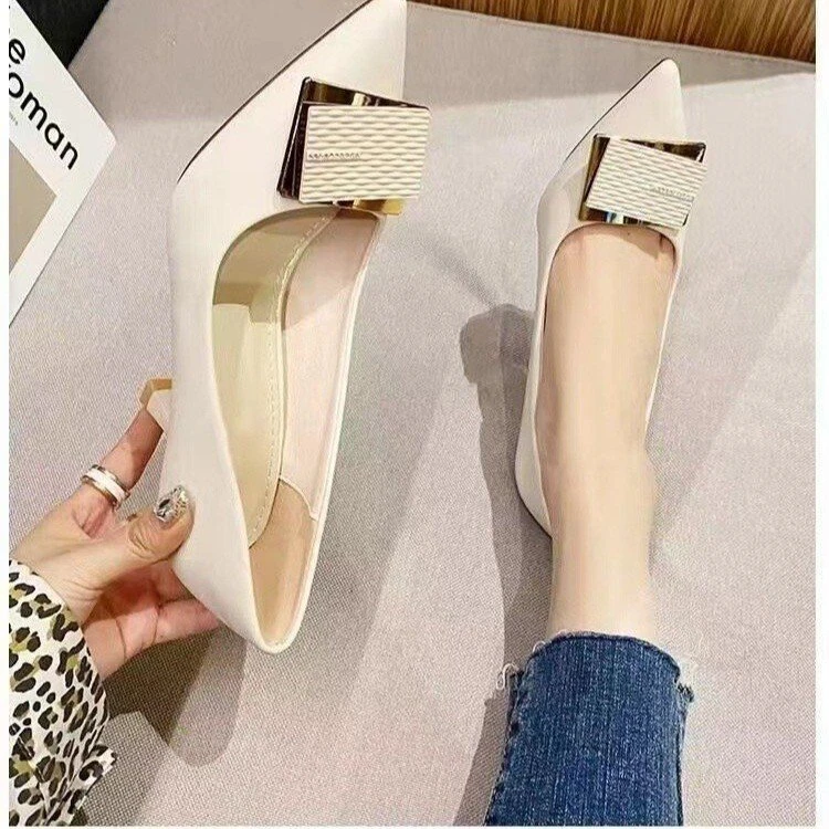 春季新款尖头高跟鞋女细跟韩版百搭浅口单鞋气质时尚性感女鞋备