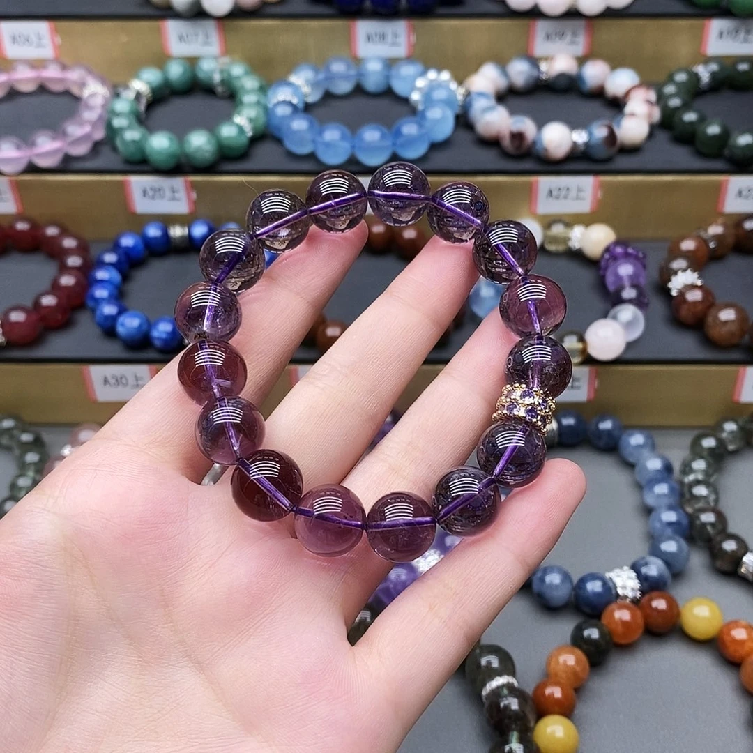 水晶手链未镶嵌玻利维亚紫