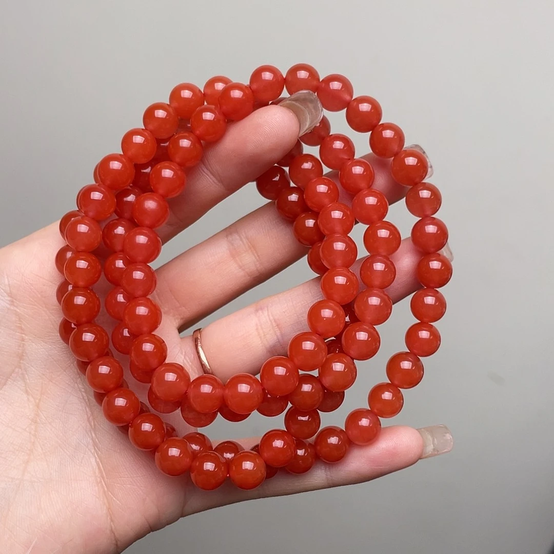 南红玛瑙手链未镶嵌N****?