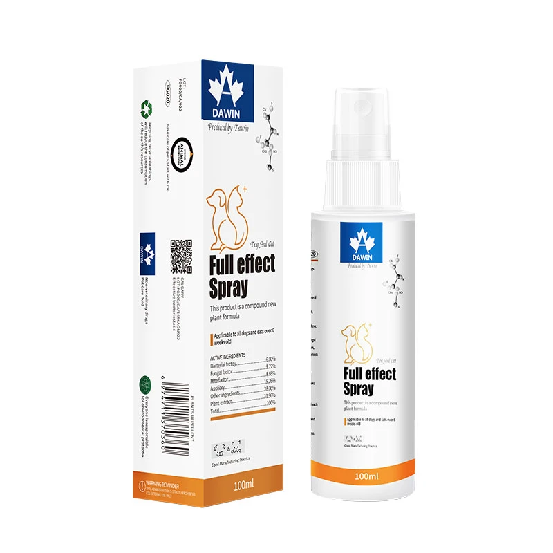 大威宠犬猫通用全效皮肤喷剂猫咪温和不刺激真菌细菌螨虫脓皮