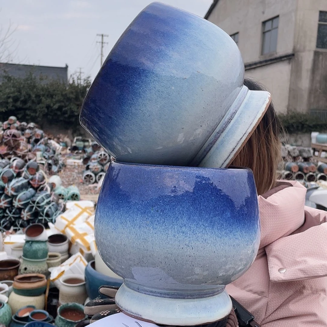 红陶王嫂花盆0214-591