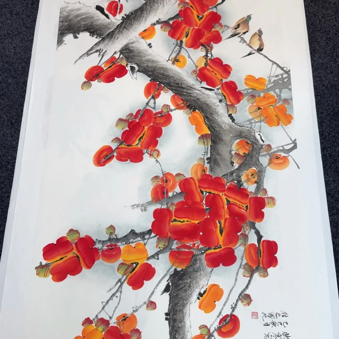 国画国画作品纯手绘山水花鸟