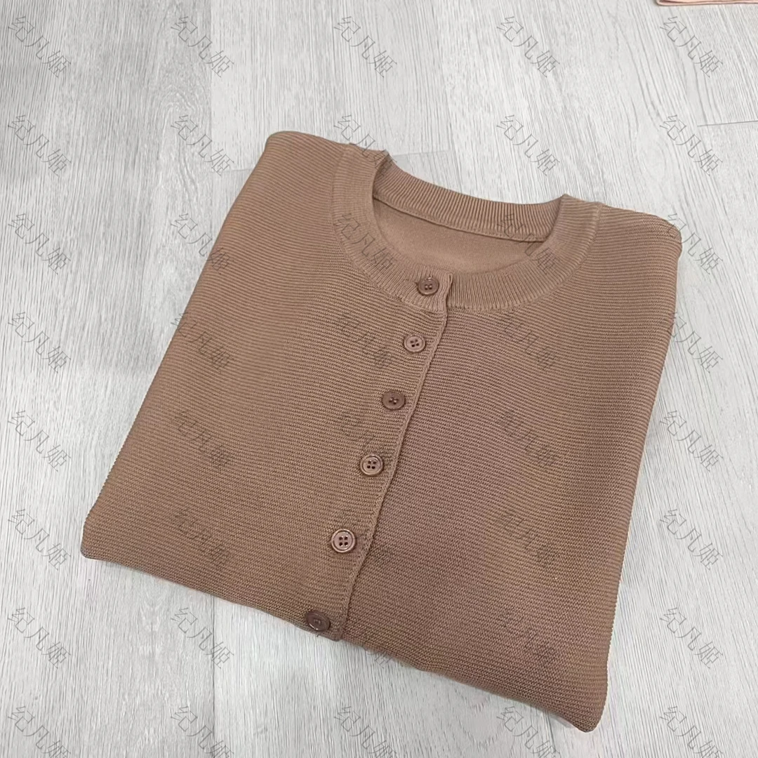 纪凡姬/3543-【花花严选】春季冰凉感气质针织打底开衫外套