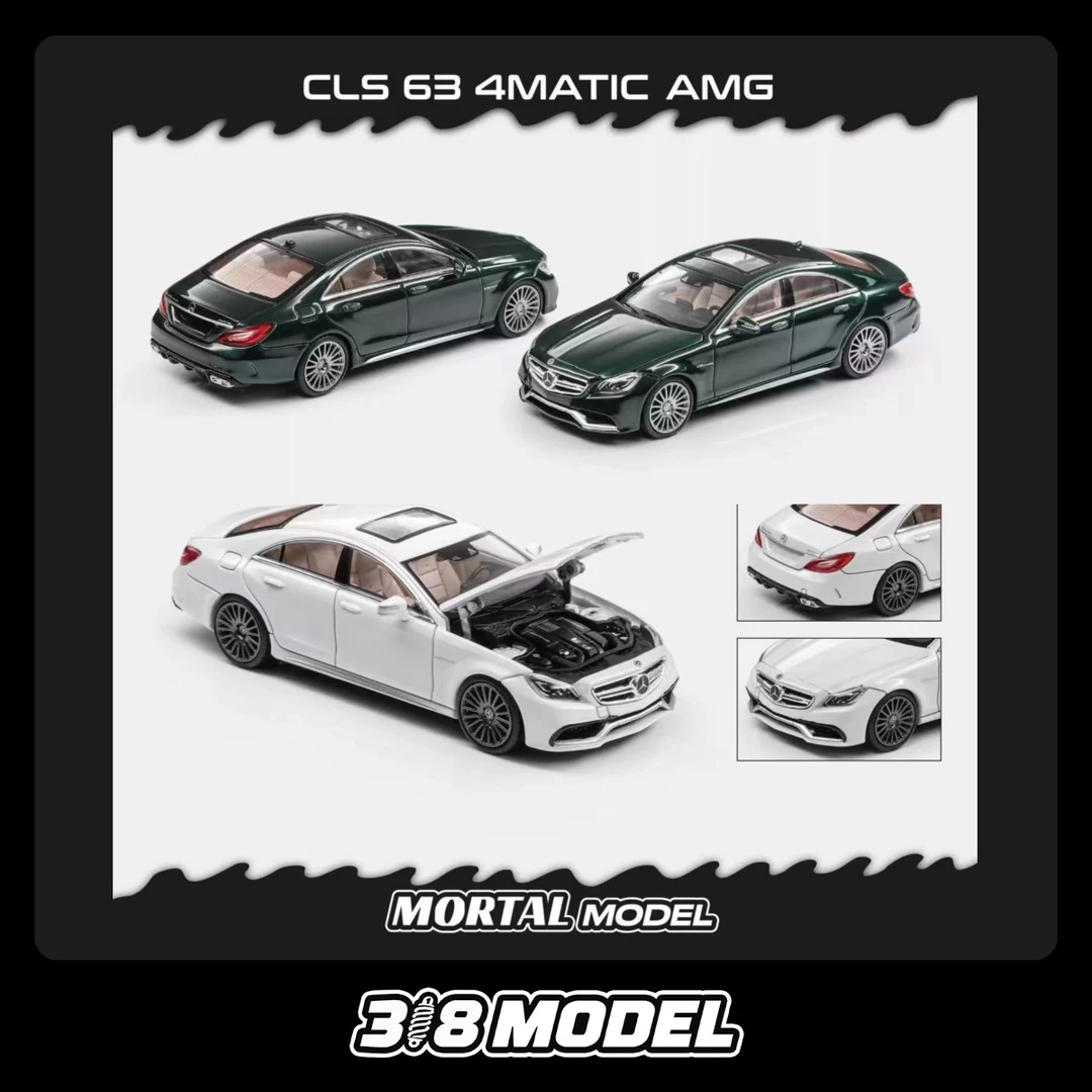 现货 Mortal 1:64 奔驰 CLS63 AMG 恶魔之眼 前盖可开 合金车模