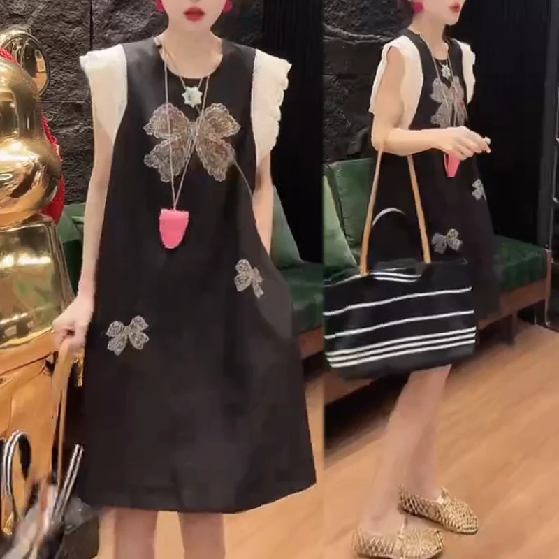 2025年夏季新款连衣裙女生时尚百搭通勤裙子切A098-