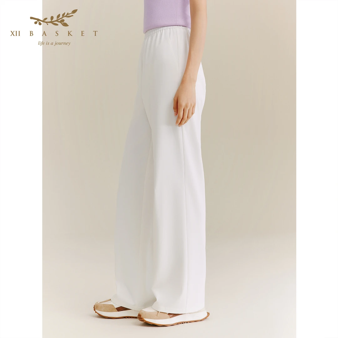 XII BASKET十二篮夏季亲肤舒适百搭时尚宽松显瘦直筒裤7C35320230