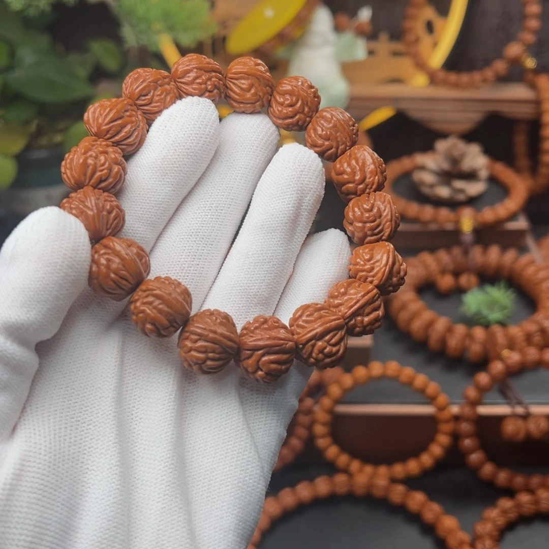 吊坠桃核洋*1.6红魔爆肚手串