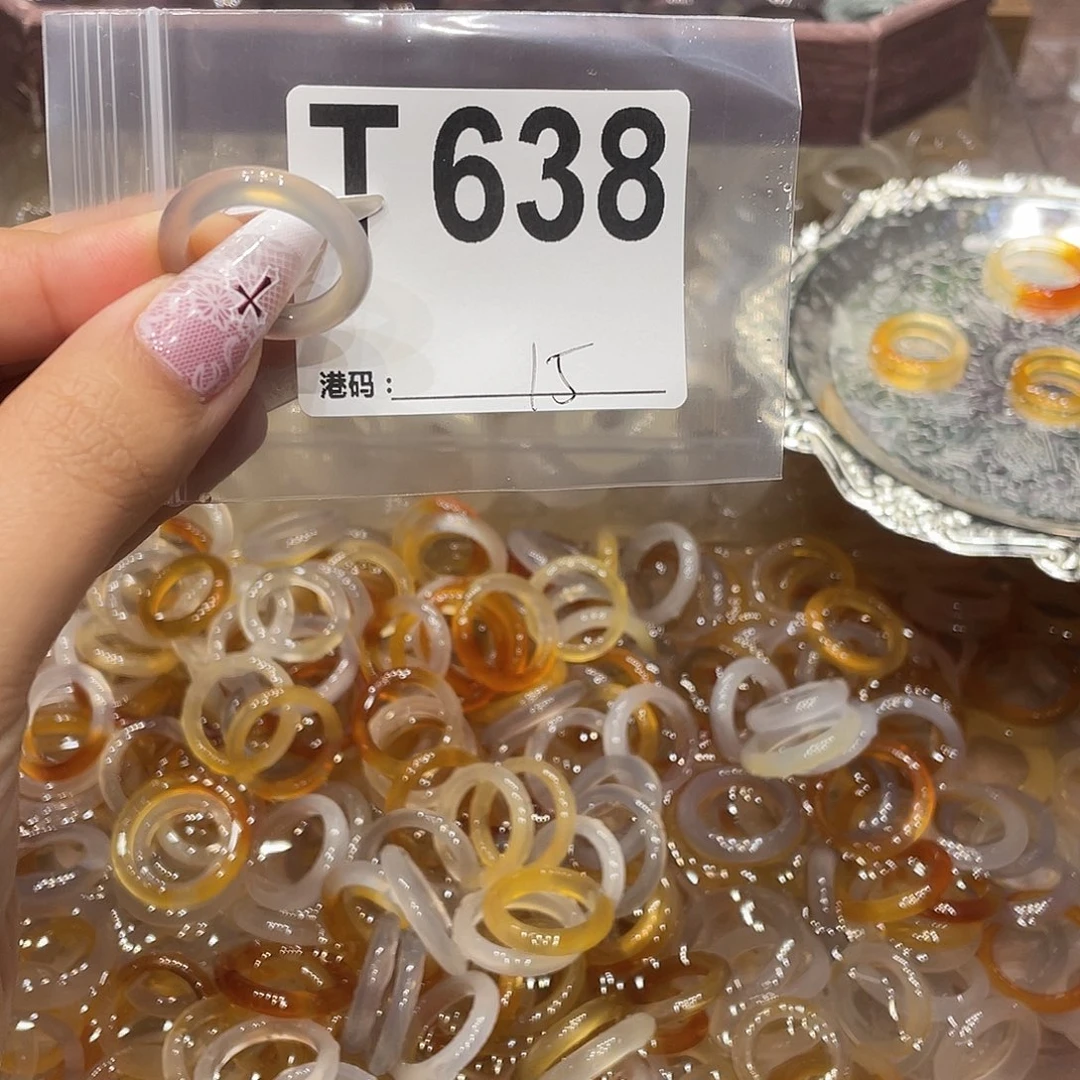 玛瑙/玉髓未镶嵌戒指638