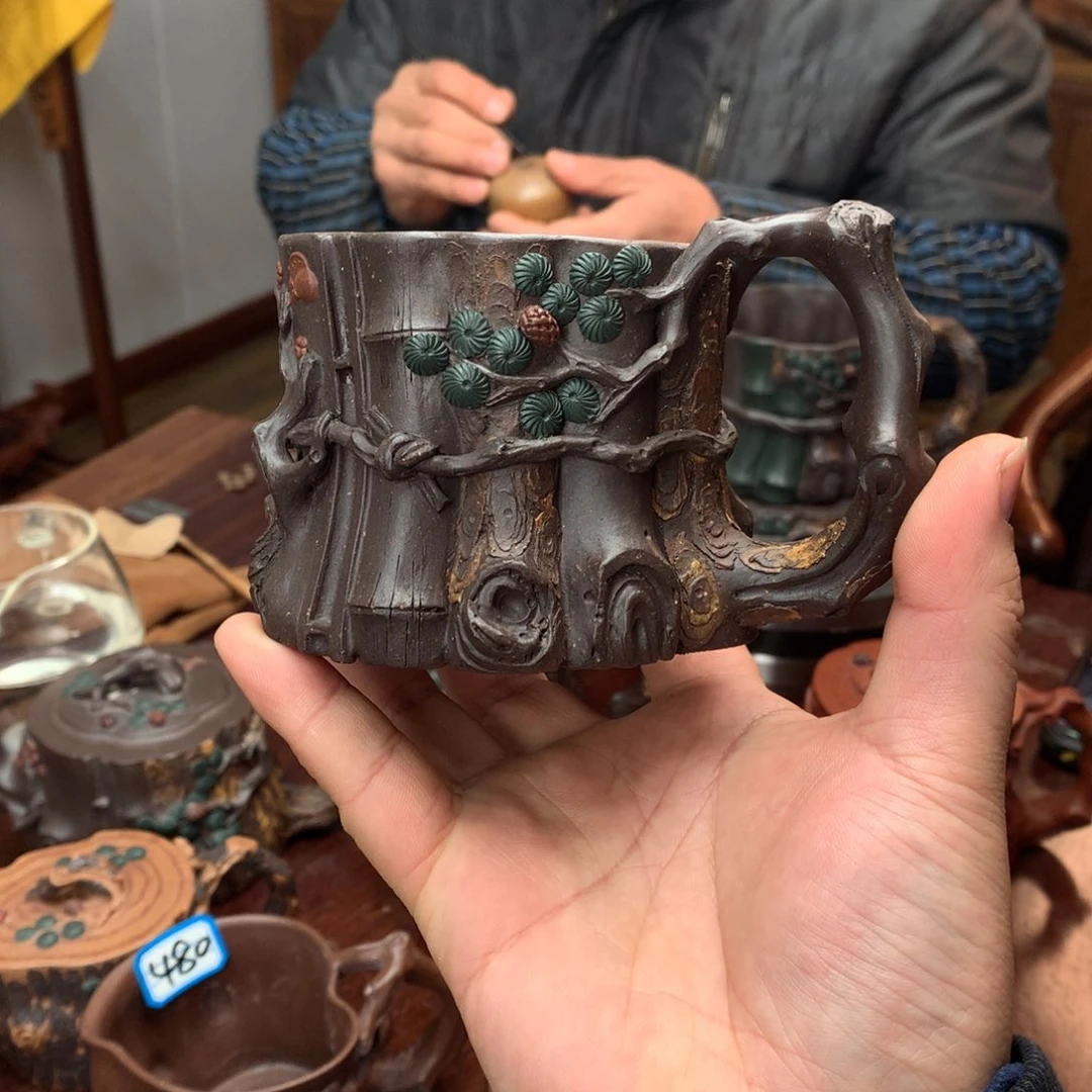 紫泥茶壶清*?杯皇紫泥