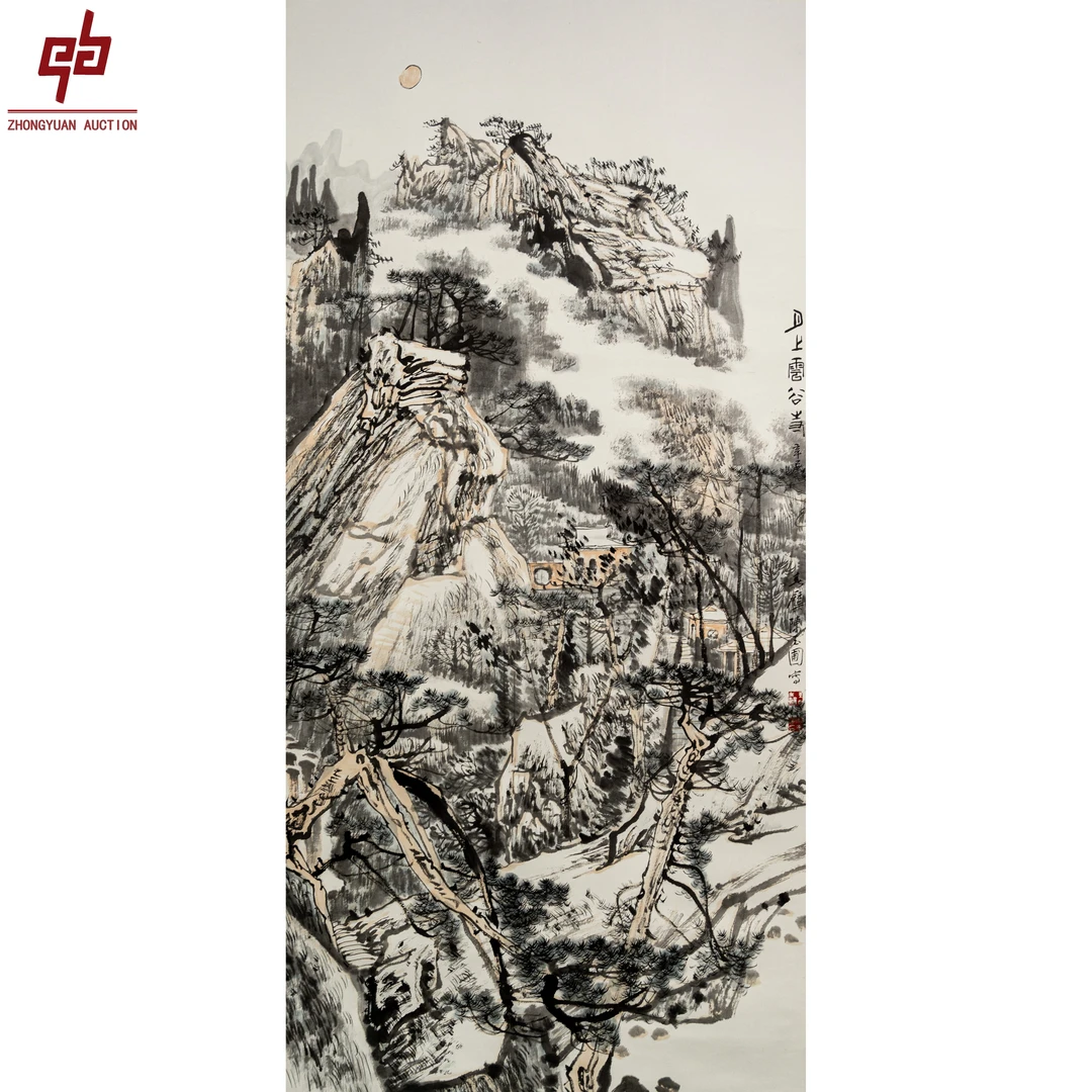 "lot3116 陈玉圃 山水 立轴 67cm*136cm约8.2平尺"
