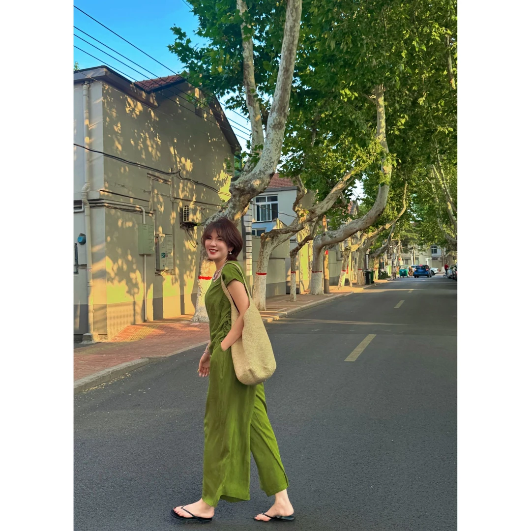 NO退NO换【苏韵】高端提花贡缎棉绸新中式改良套装