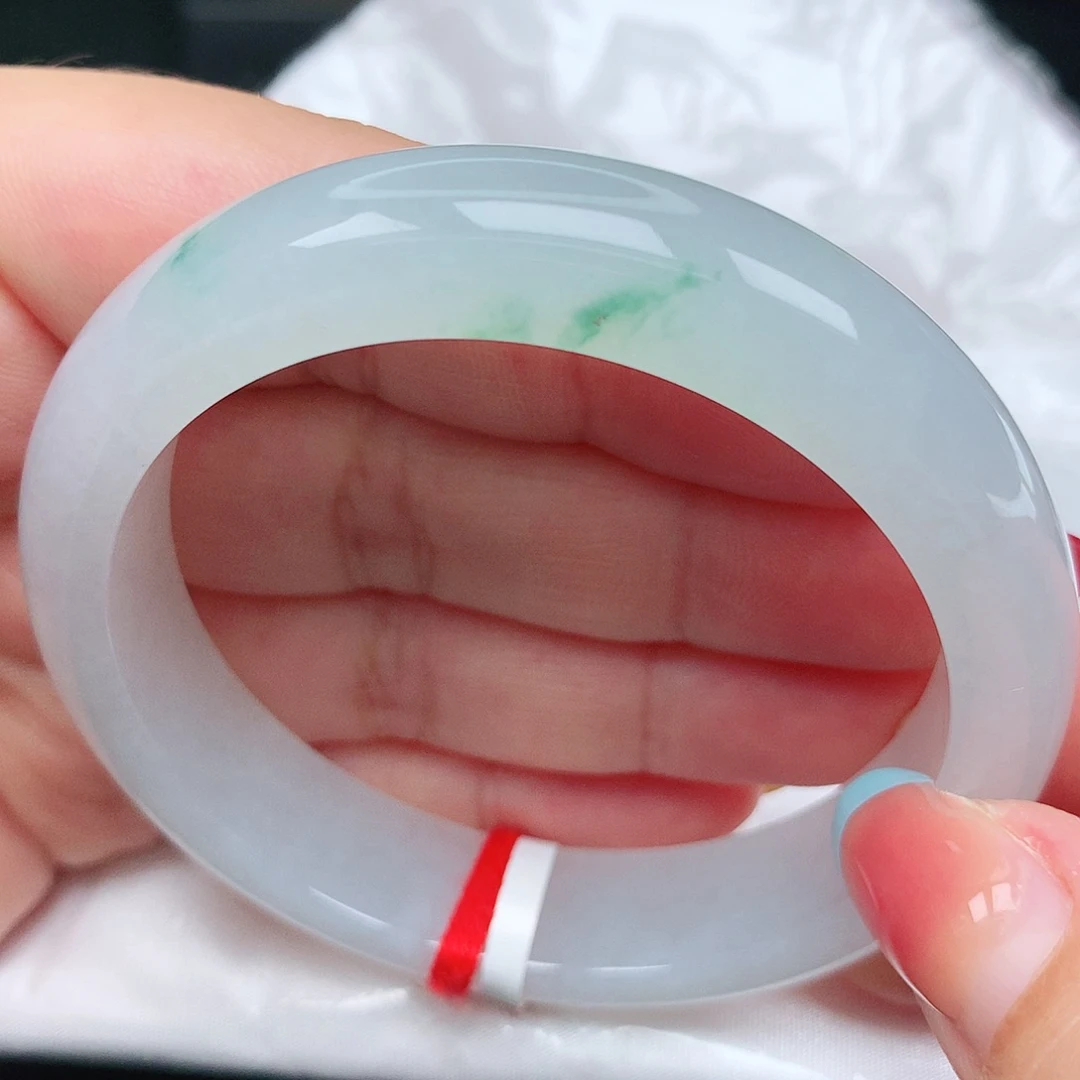 未镶嵌手镯翡翠20冰飘花清爽