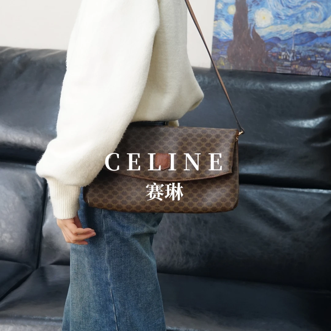 95新 Celine/思琳 老花斜挎包/BB11513090/3090
