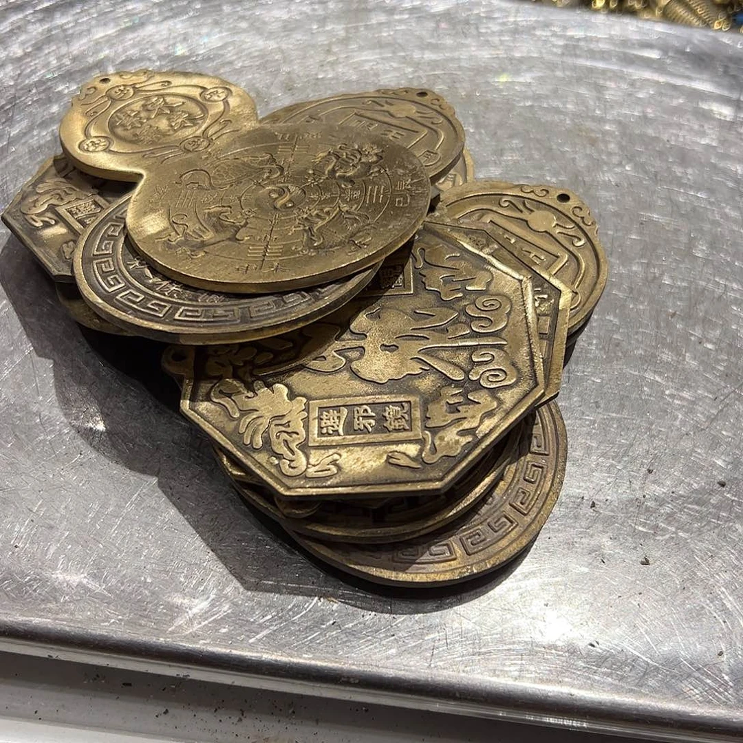 砚*微瑕疵黄铜摆件工艺品