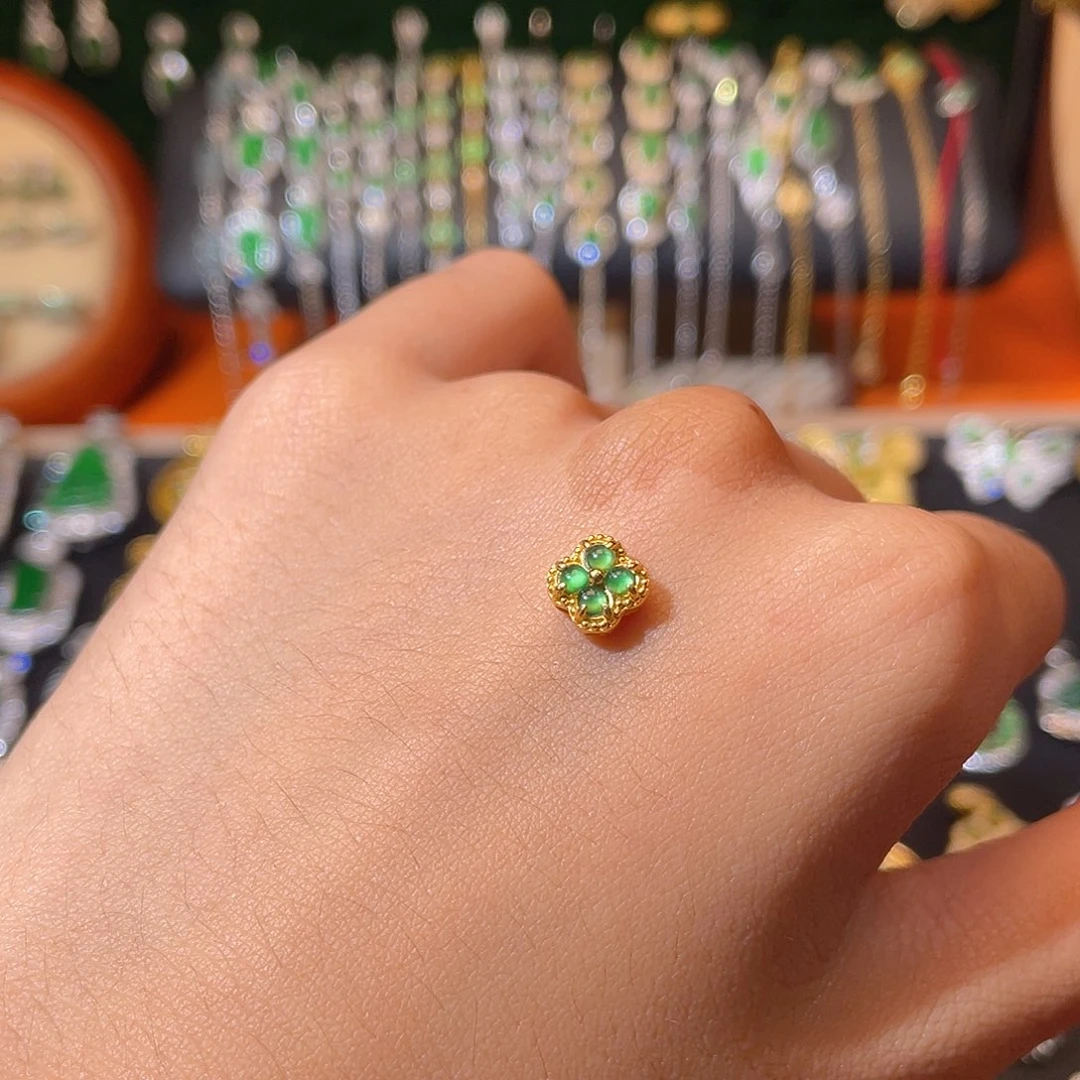 翡翠银S925镶嵌颈饰