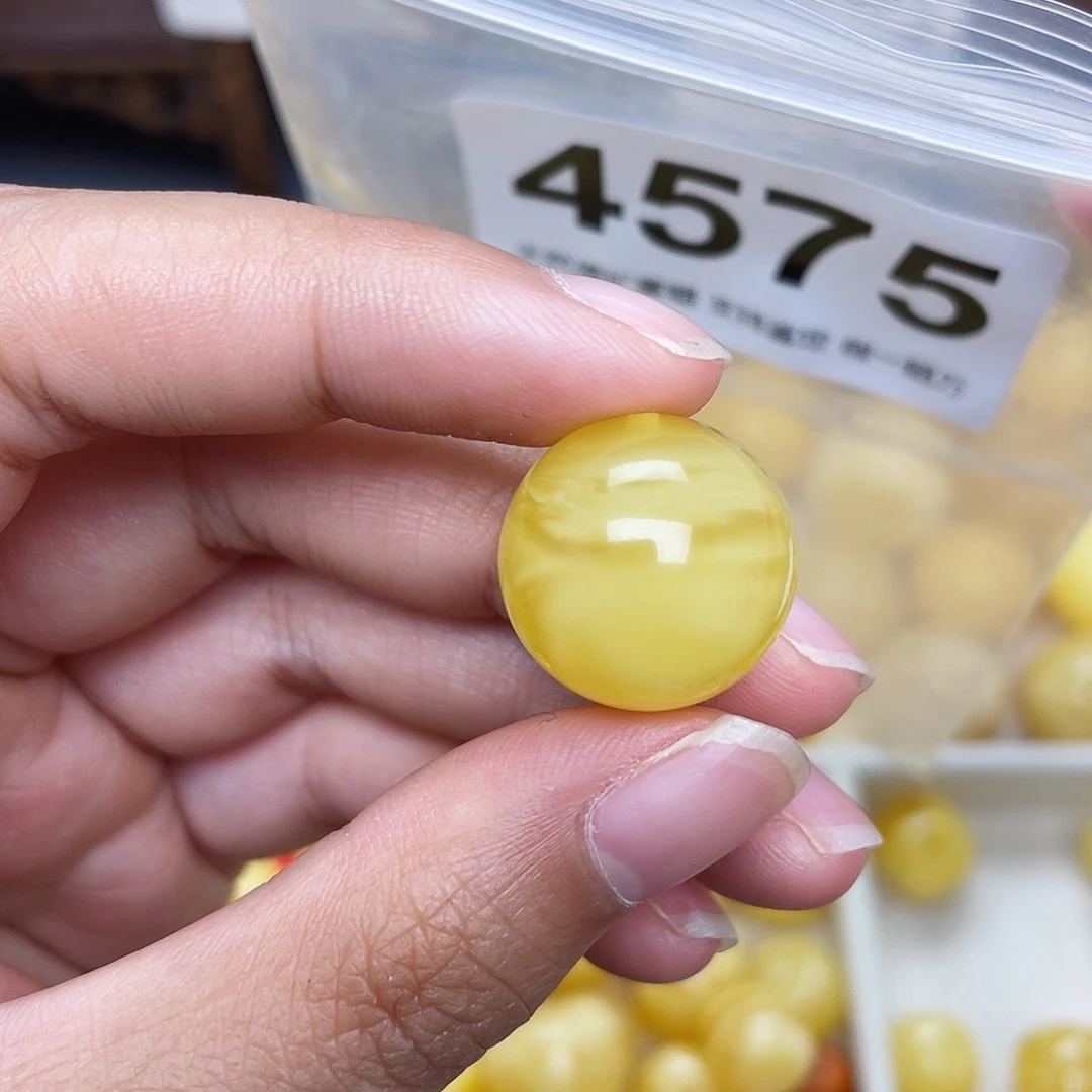 蜜蜡未镶嵌珠宝奇石17.6砂纹