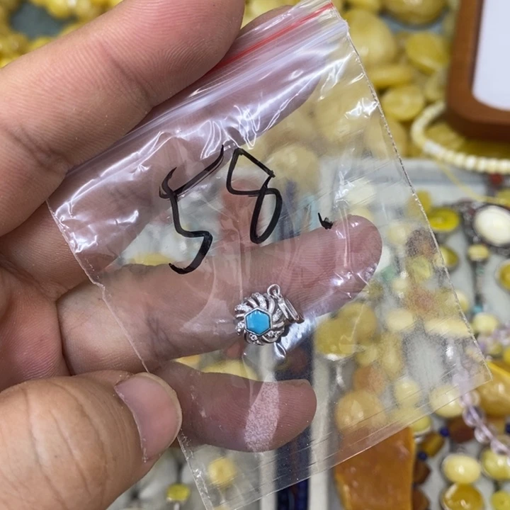 蜜蜡银S925镶嵌裸石多样性发货