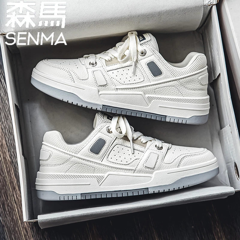 森马男鞋秋季爆款潮牌休闲小白板鞋男士百搭厚底透气运动白色潮鞋