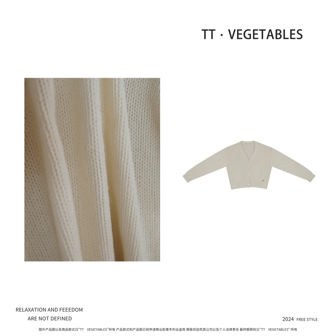 月满一轮  针织套头宽松春新款毛衣复古女923065