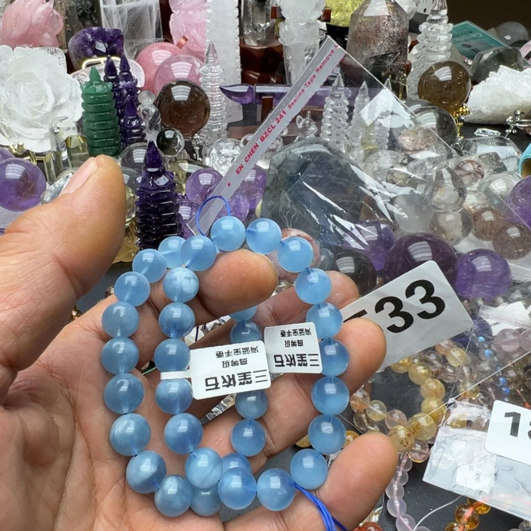 水晶摆件未镶嵌小****儿手链1533