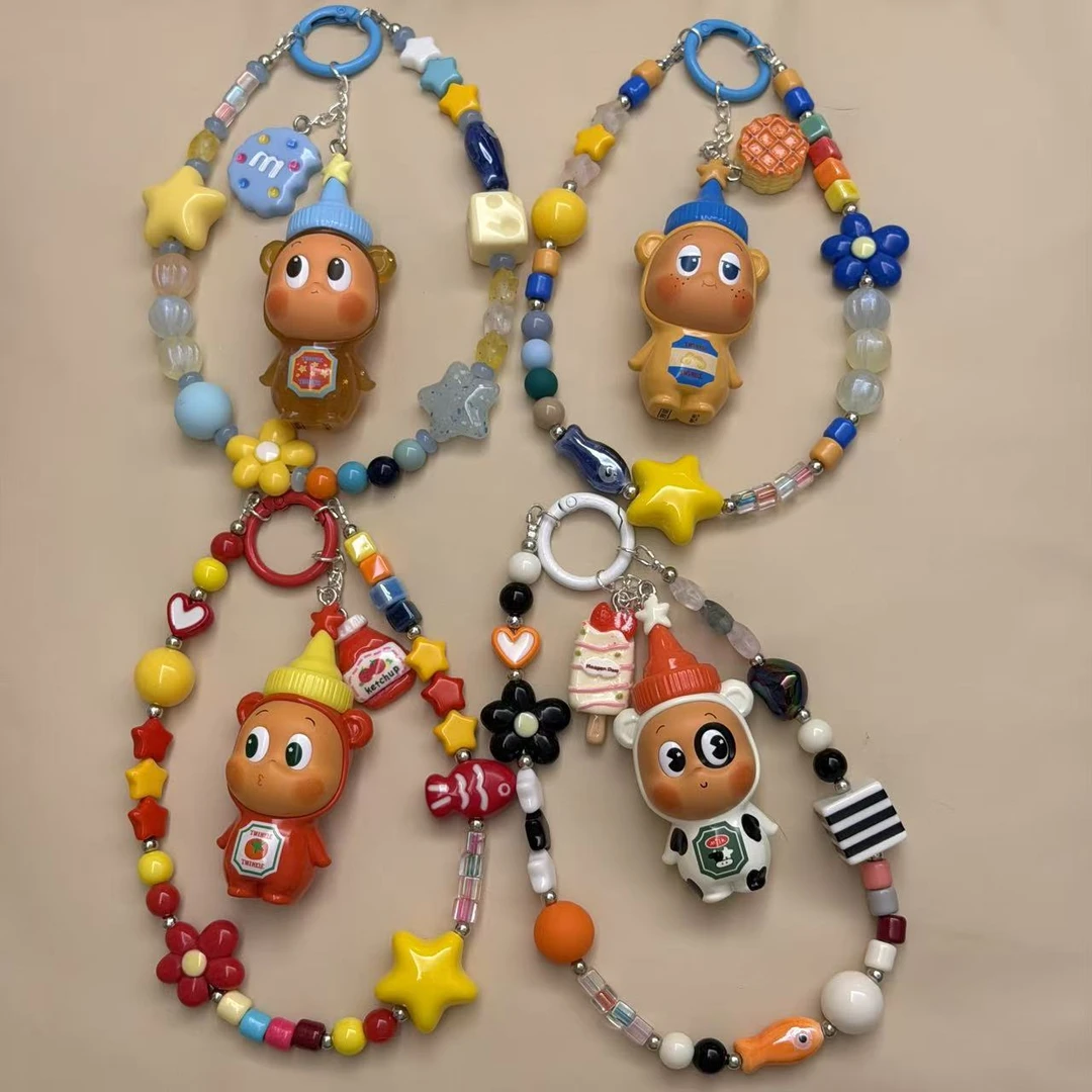 【正版萌粒确认款】星人diy钥匙扣精致可爱包包挂件盲盒