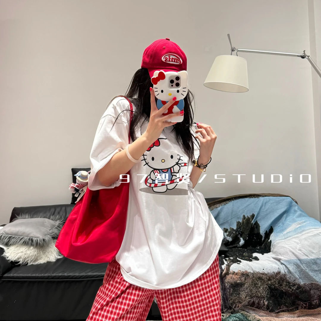 智贤 【呼啦圈猫猫T】夏季ins新款