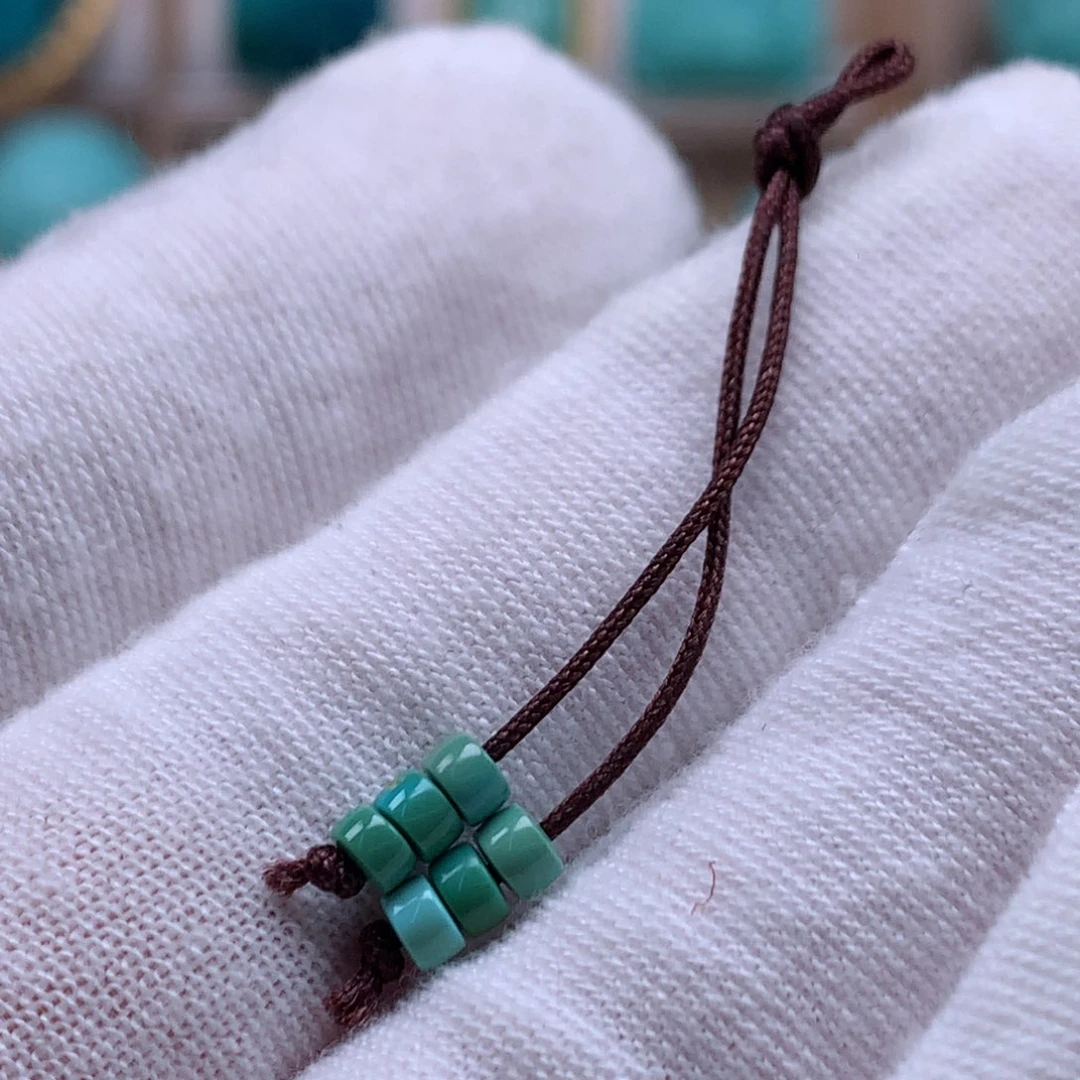 绿松石未镶嵌珠宝奇石3.5mm