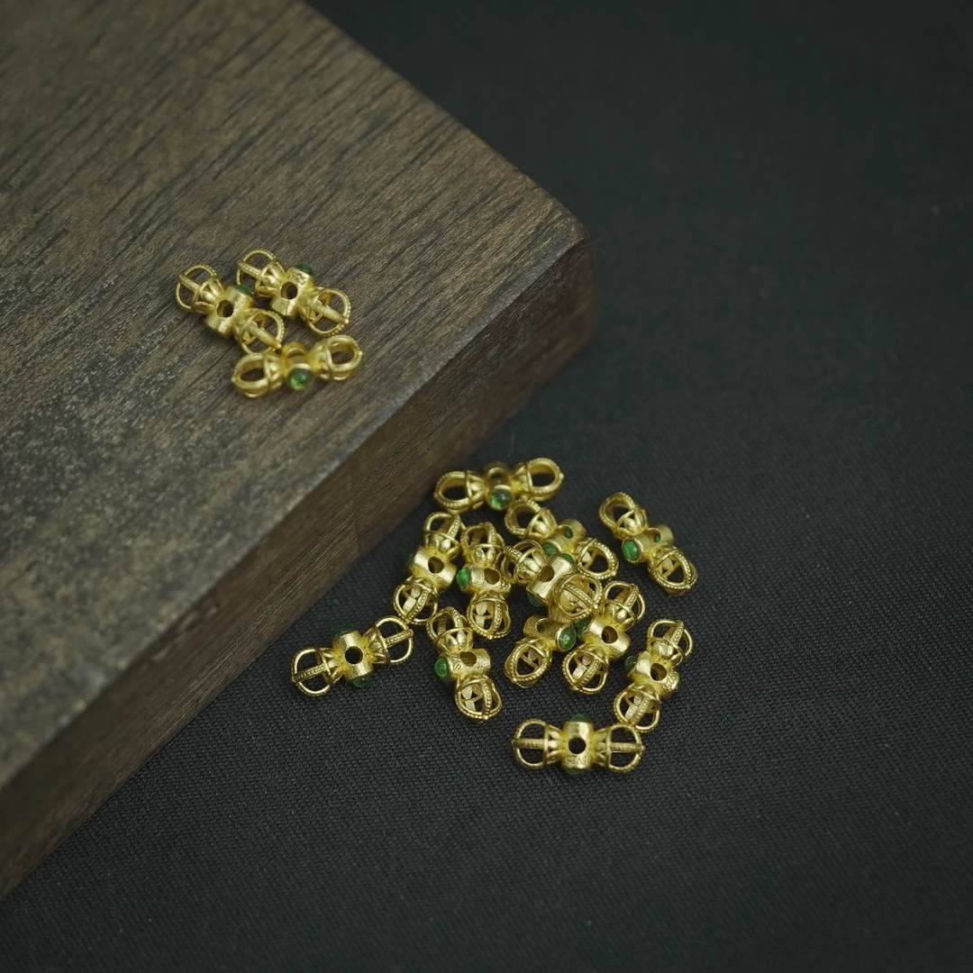 925银银制品 【发1个】10MM+*3MM+ 银饰散珠DIY文玩珠宝PJ167