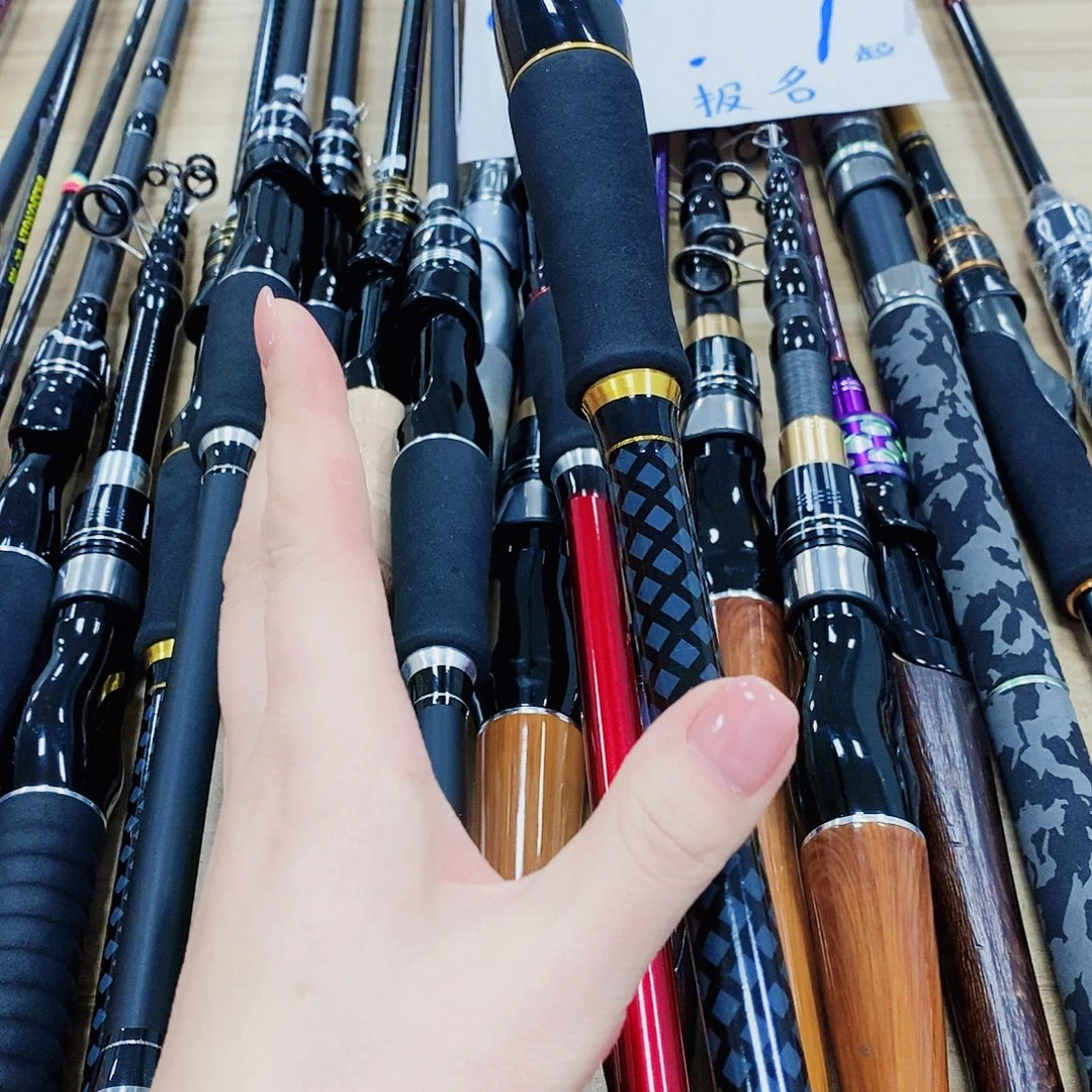 黑金色直柄2.1米路亚竿