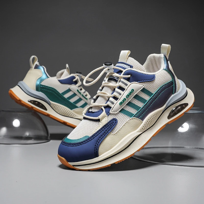 品牌男士百搭阿甘男鞋四季潮流复古休闲跑步运动老爹鞋新款男潮鞋