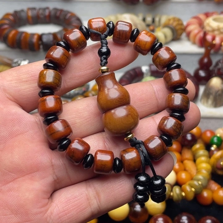 牦牛骨卡12尺寸带葫芦配饰