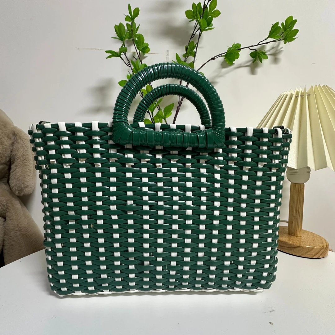 【晚柠】手工编织包手提斜挎通勤百搭