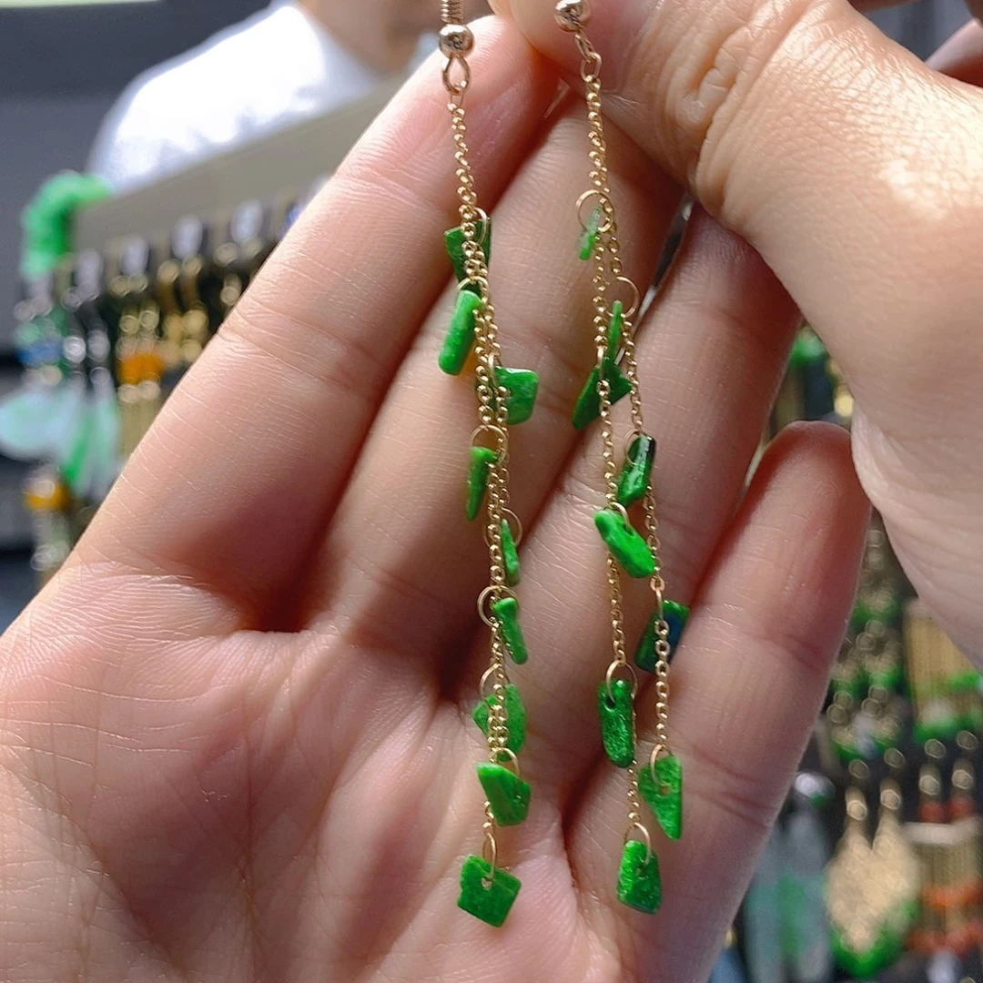 未镶嵌翡翠耳饰翡翠