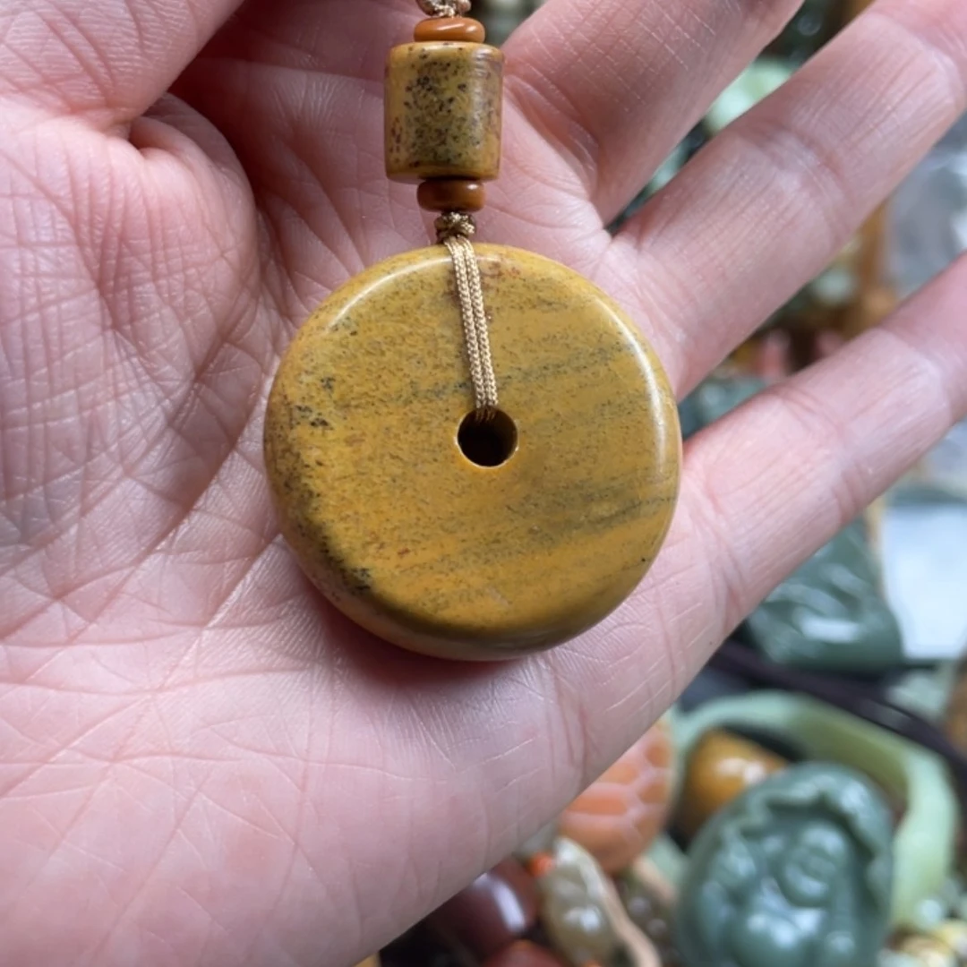 【闪购商品】岫岩河磨玉（透闪石质玉）挂件未镶嵌