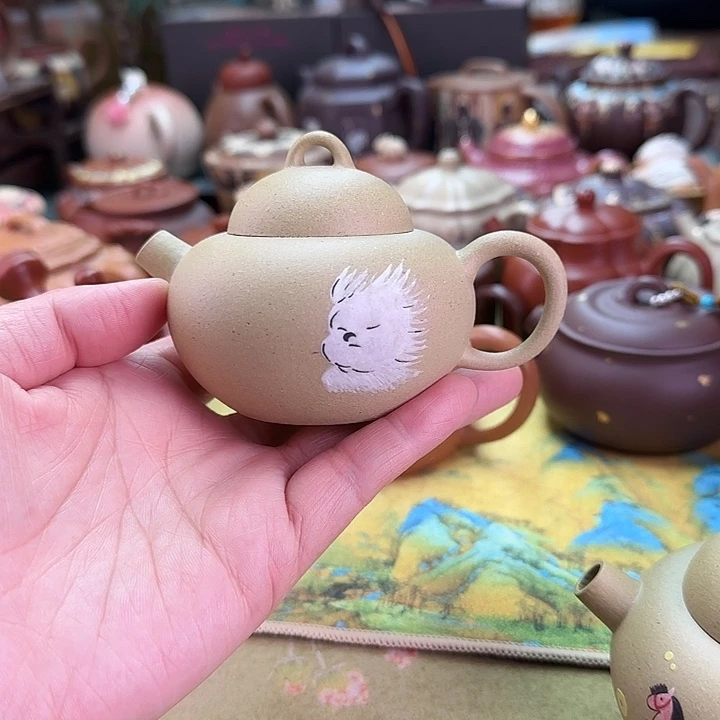 紫砂茶壶潦草狗120c