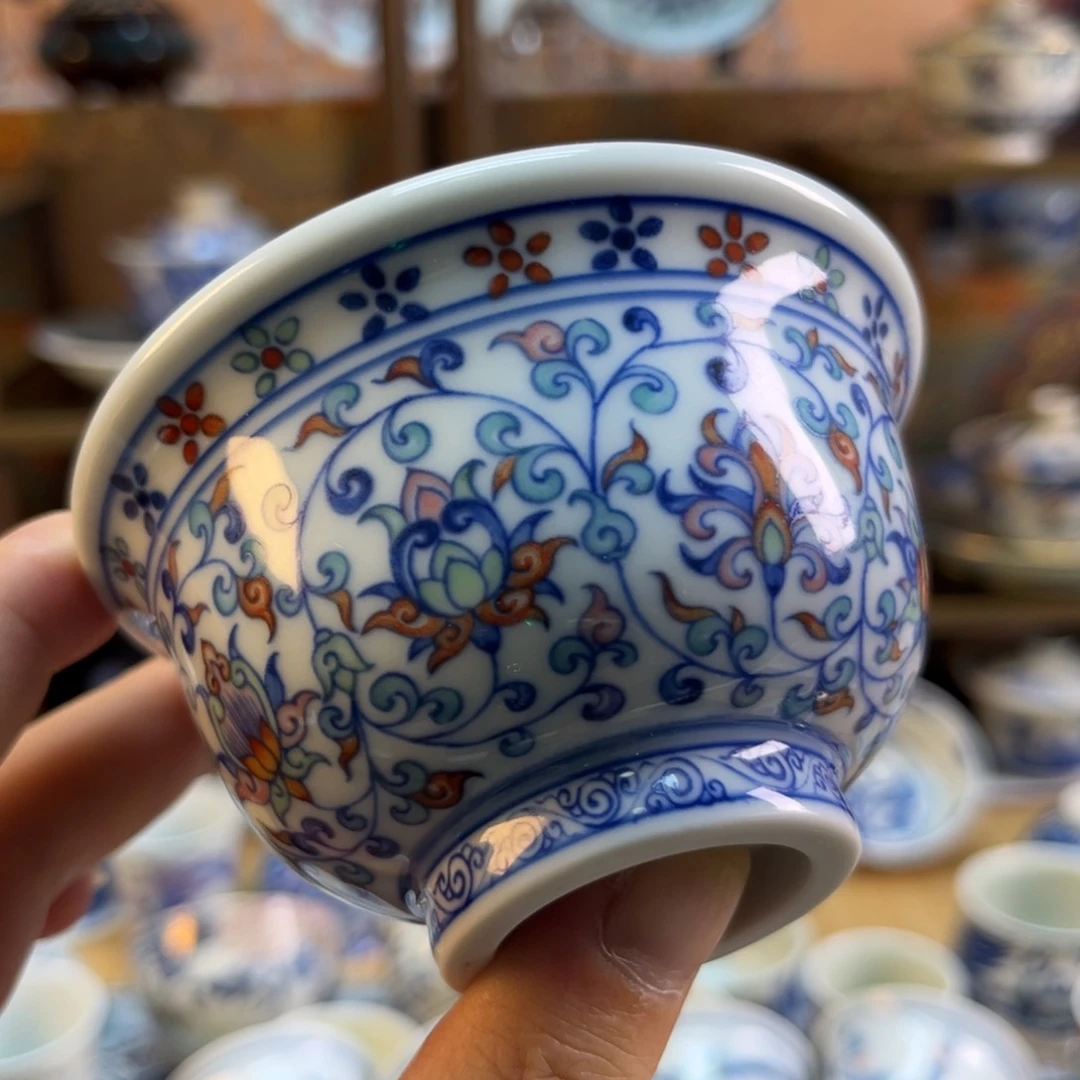 大**明斗彩缠枝莲好好好好