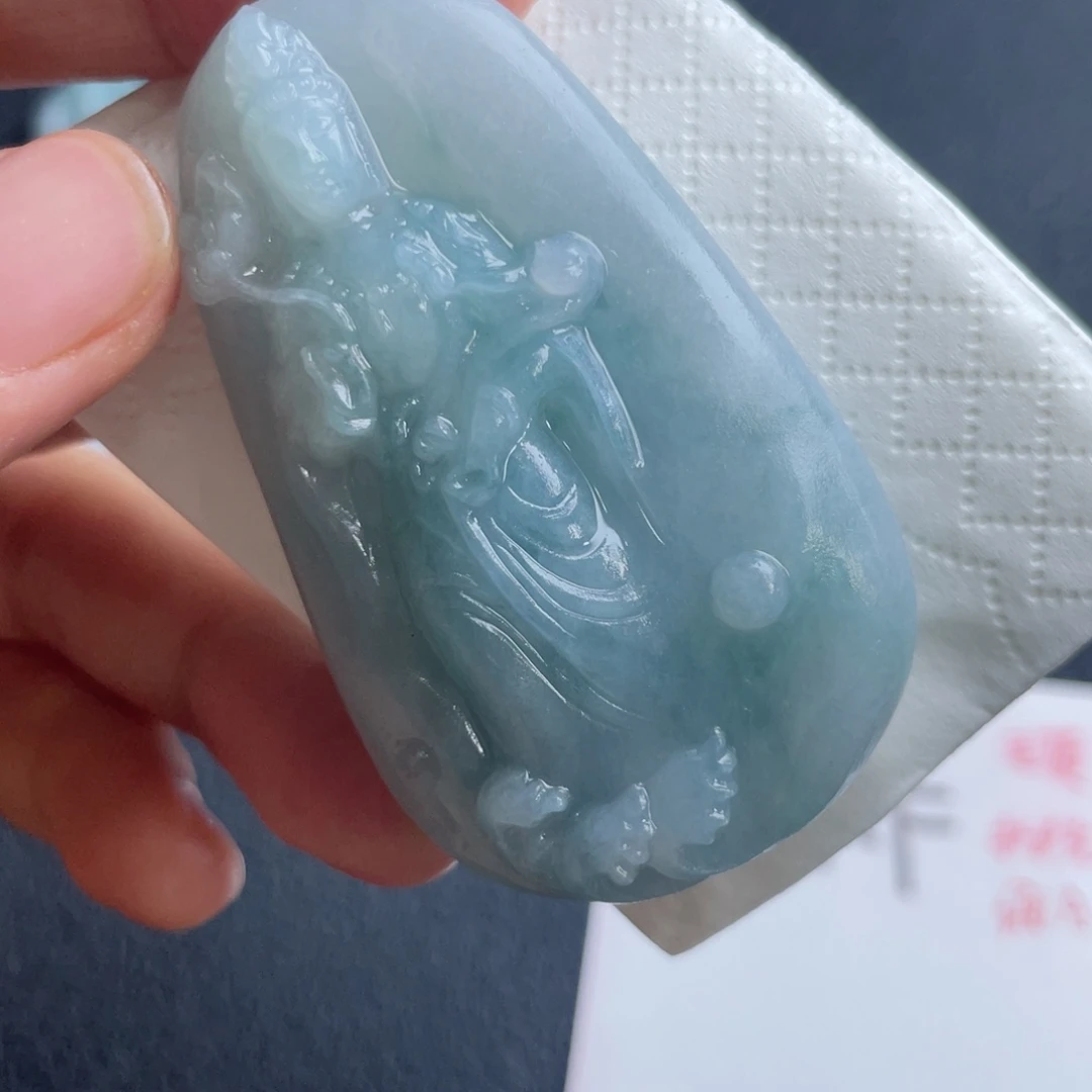 定制翡翠未镶嵌翡翠吊坠