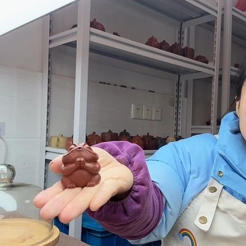 朱泥金蟾茶宠茶宠