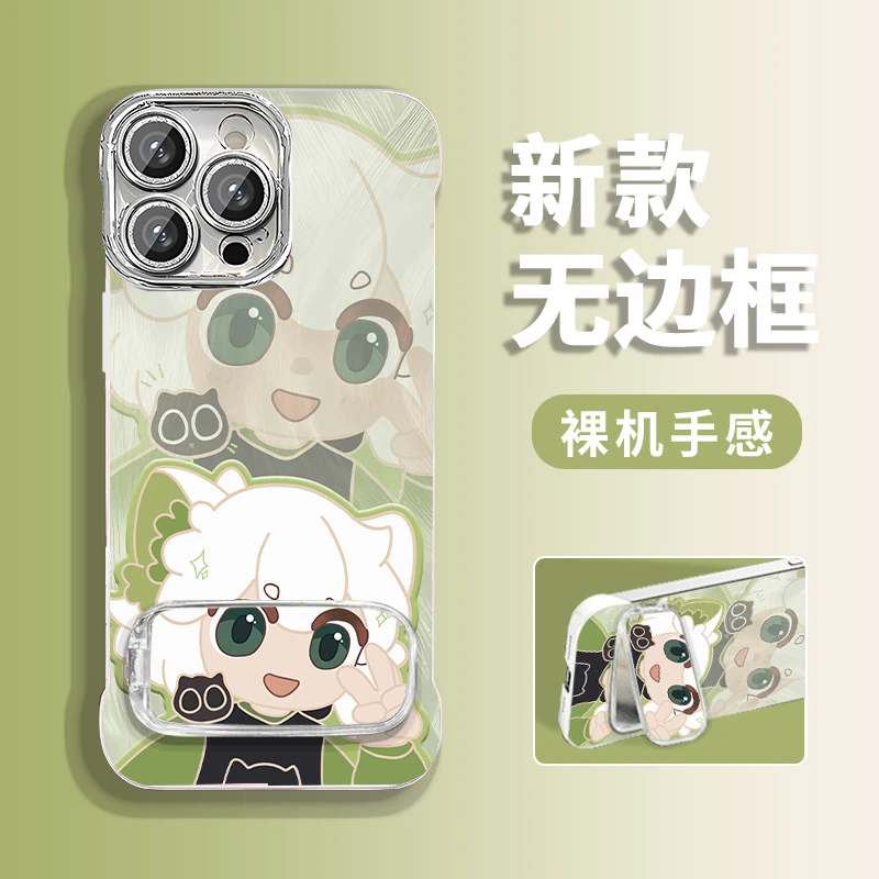 罗小黑适用苹果vivo华为oppo小米iPhone16无边框防摔手机壳