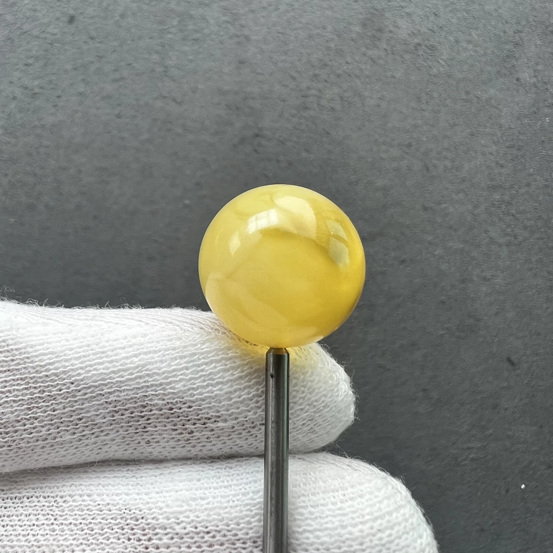 A1199天然原矿蜜蜡16.3mm圆珠 支持鉴定假一罚四