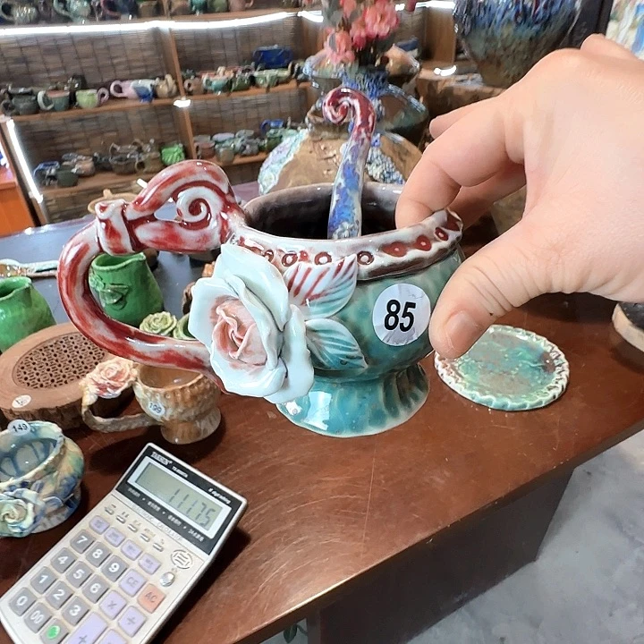 杯望**岸纯手工咖啡杯盘碗