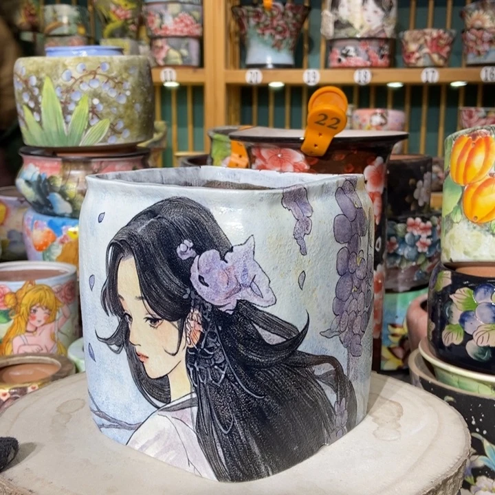 红陶景德镇艺术手绘作品