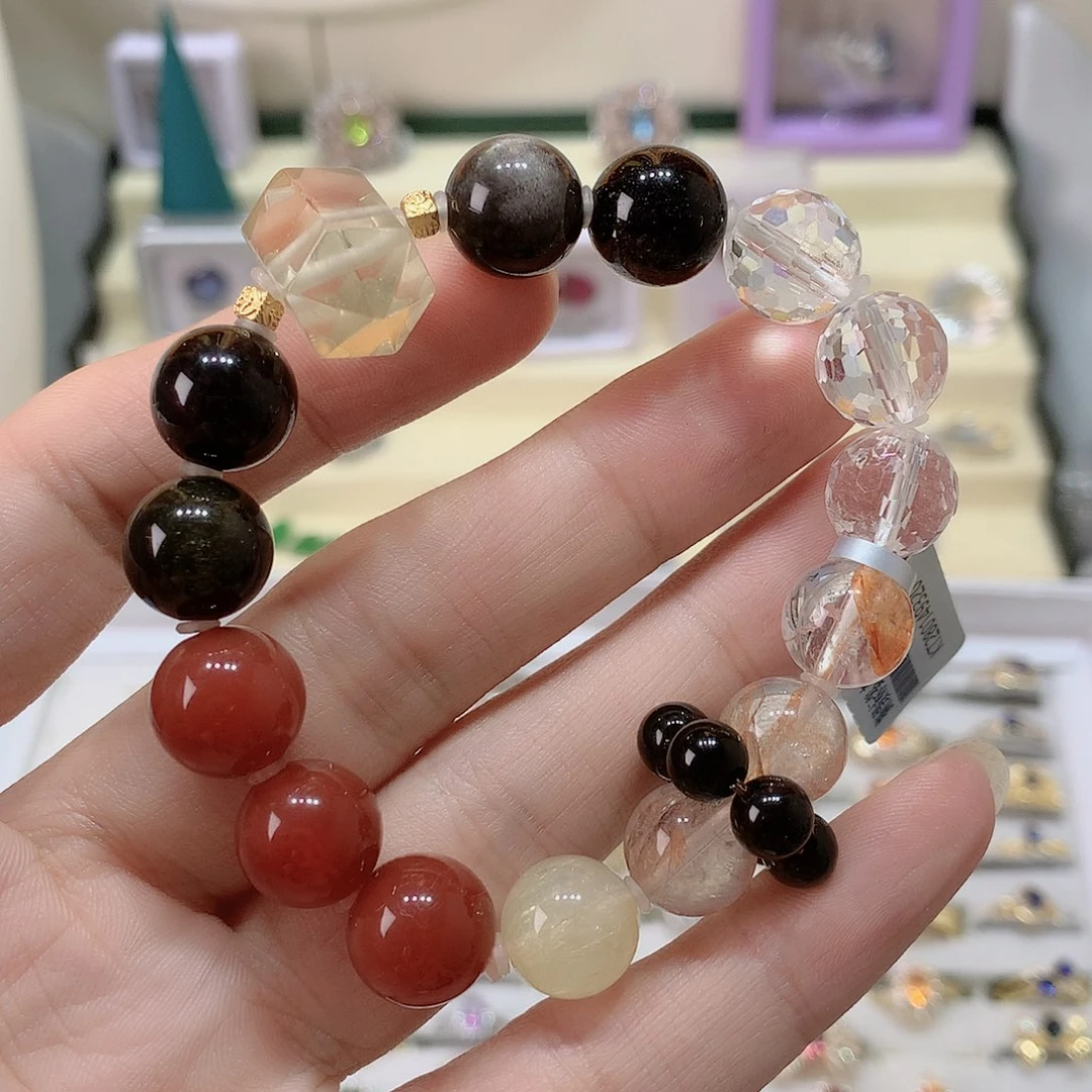 水晶手链银S925镶嵌