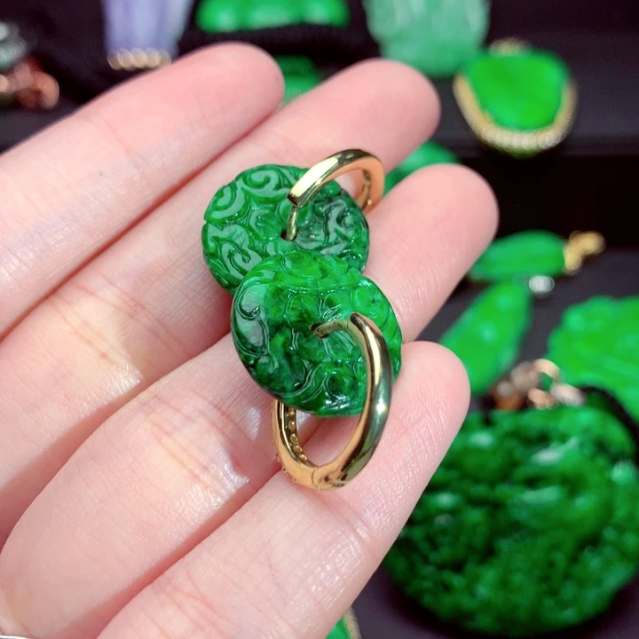 翡翠未镶嵌吊坠(不含链)
