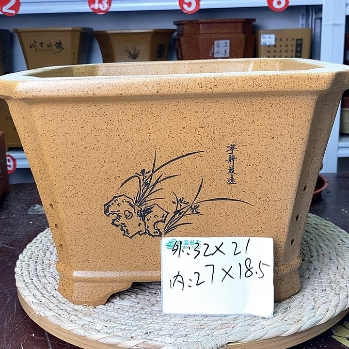 紫砂花盆今天下午