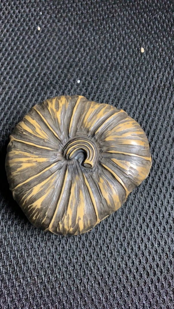 松花石砚雕工莲子寓意家有贵子